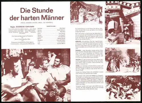 Filmprogramm IFB Nr. 7097, Die Stunde der harten Männer, Alan Steel, Nadir Baltimor, Red Ross, Regie Giorgio Capitani