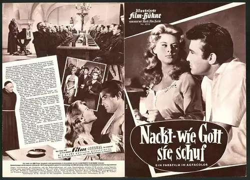 Filmprogramm IFB Nr. 4516, Nackt wie Gott sie schuf, Marisa Allasio, Rik Battaglia, Regie Hanns-Schott-Schöbinger