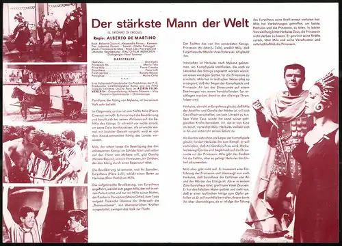 Filmprogramm IFB Nr. 7123, Der stärkste Mann der Welt, Dan Vadis, Marilu Tolo, Piero Lulli, Regie Alberto De Martino