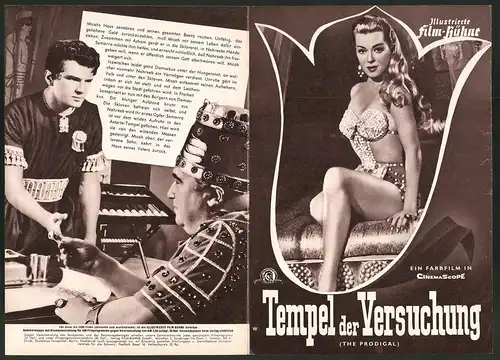 Filmprogramm IFB Nr. 3082, Tempel der Versuchung, Lana Turner, Edmund Purdom, Louis Calhern, Regie Richard Thorpe