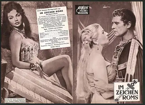 Filmprogramm DNF, Im Zeichen Roms, Anita Ekberg, Folco Lulli, Jacques Sernas, Regie Guido Brignone