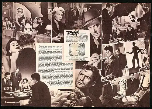 Filmprogramm IFB Nr. 2956, Rififi, Jean Servais, Carl Möhner, Jules Dassin, Regie Jules Dassin