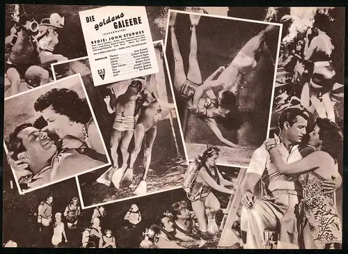 Filmprogramm IFB Nr. 2867, Die goldene Galeere, Jane Russell, Gilbert Roland, Lori Nelson, Regie John Sturges