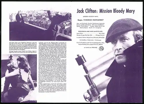 Filmprogramm IFB Nr. 7242, Jack Clifton: Mission Bloody Mary, Ken Clark, Philippe Hersent, Regie: Terence Hathaway