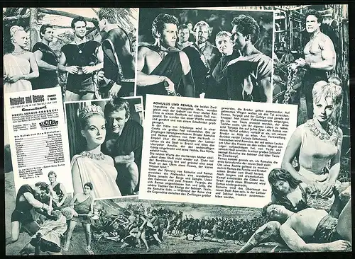 Filmprogramm IFB Nr. 6180, Romulus und Remus, Steve Reeves, Gordon Scott, Regie: Sergio Corbucci