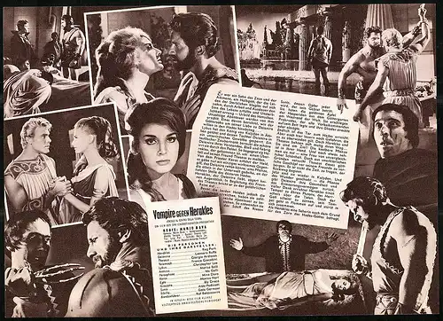 Filmprogramm IFB Nr. 6093, Vampire gegen Herakles, Reg Park, Leonora Ruffo, Regie: Mario Bava