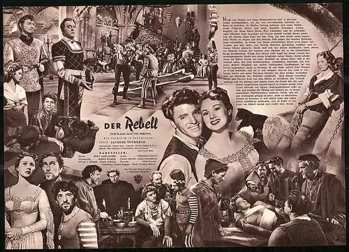 Filmprogramm IFB Nr. 1088, Der Rebell, Burt Lancaster, Virginia Mayo, Regie: Jacques Tourneur