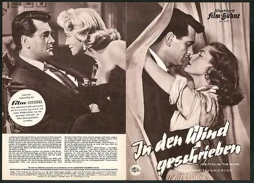 Filmprogramm IFB Nr. 3572, In den Wind geschrieben, Rock Hudson, Lauren Bacall, Regie: Douglas Sirk