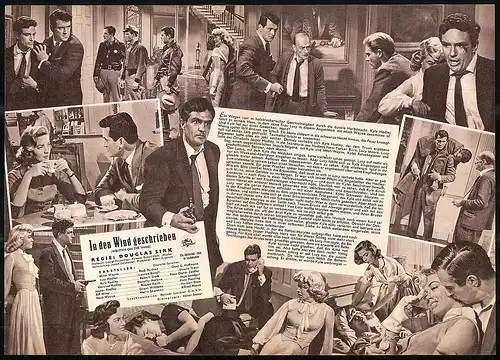 Filmprogramm IFB Nr. 3572, In den Wind geschrieben, Rock Hudson, Lauren Bacall, Regie: Douglas Sirk