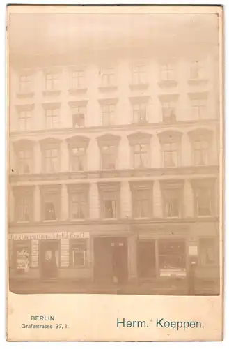 Fotografie Herm. Koeppen, Berlin, Gräfenstr. 37, Ansicht Berlin, Naunynstr. 52, Kreuzberg, Restauration Adolph Kraft