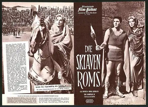 Filmprogramm IFB Nr. 5658, Die Sklaven Roms, Rhonda Fleming, Lang Jeffries, Regie: Nunzio Malasomma