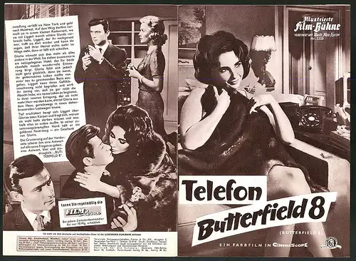 Filmprogramm IFB N r. 5558, Telefon Butterfield 8, Eliabeth Taylor, Laurence Harvey, Regie: Daniel Mann