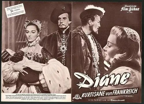 Filmprogramm IFB Nr. 3466, Diane - Kurtisane von Frankreich, Lana Turner, Pedro Armendariz, Regie: David Miller