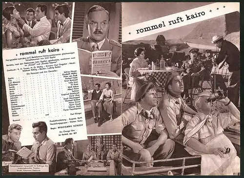 Filmprogramm Hausprogramm, Rommel ruft Kairo, Adrian Hoven, Elisabeth Müller, Regie: Wolfgang Schleif
