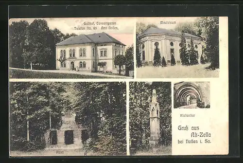 AK Alt-Zella, Gasthof, Mausoleum, Abtei