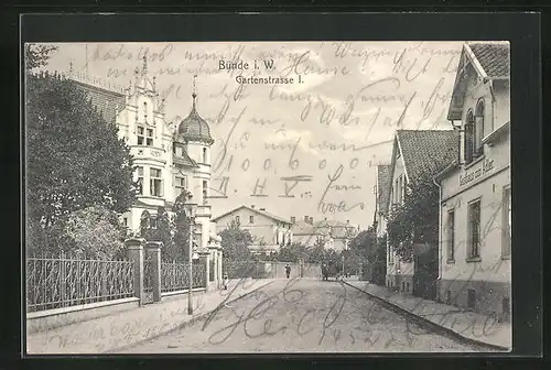 AK Bünde i. W., Gartenstrasse I.