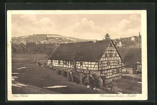 AK Oberweissenbrunn, Die Rhön, Mühle