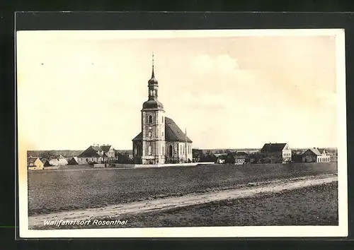 AK Rosenthal, Ortspartie mit Kirche