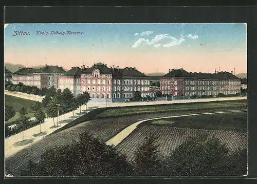 AK Zittau, König Ludwig-Kaserne