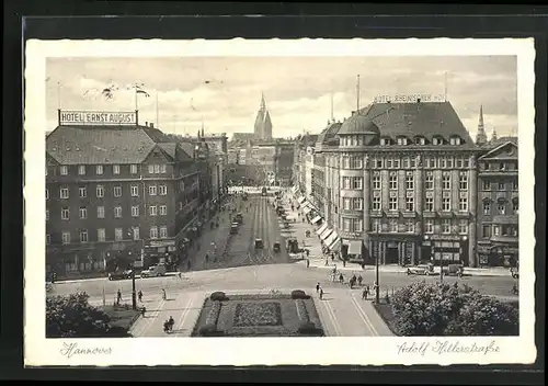 AK Hannover, Hotel Ernst August, strasse, Hotel Rheinischer Hof