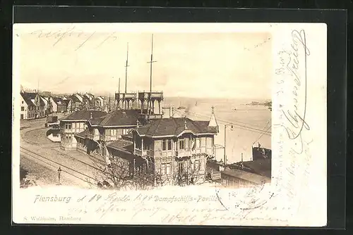 AK Flensburg, Dampfschiffs-Pavillon
