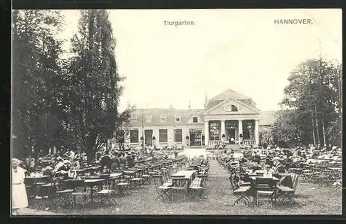 AK Hannover, Gasthaus im Tiergarten