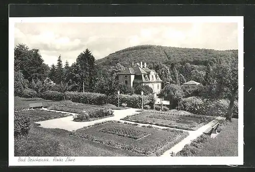 AK Bad Brückenau, Haus Löwe mit Garten im Sonnenschein