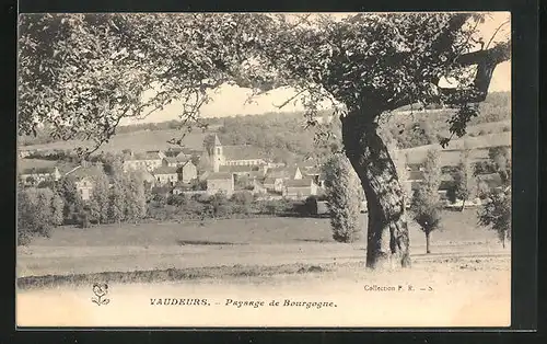 AK Vaudeurs, Paysage de Bourgogne