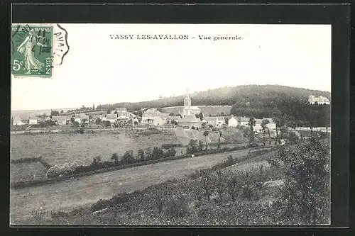 AK Vassy-les-Avallon, Vue générale