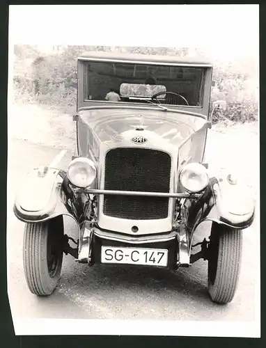 Fotografie Auto Opel Cabrio, Kfz-Kennzeichen Solingen