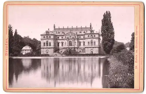 Fotografie Römmler & Jonas, Dresden, Ansicht Dresden, Palais im Grossen Garten