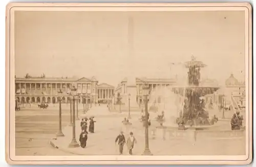 Fotografie unbekannter Fotograf, Ansicht Paris, Place de la Concorde