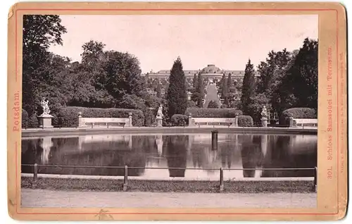 Fotografie Römmler & Jonas, Dresden, Ansicht Potsdam, Schloss Sanssouci mit Terrassen