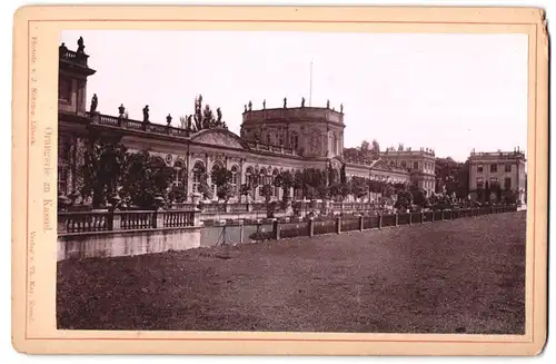 Fotografie J. Nöhring, Lübeck, Ansicht Kassel, Partie an der Orangerie