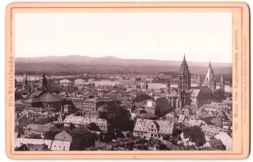 Fotografie Römmler & Jonas, Dresden, Ansicht Mainz, Panorama vom Stephansdom gesehen
