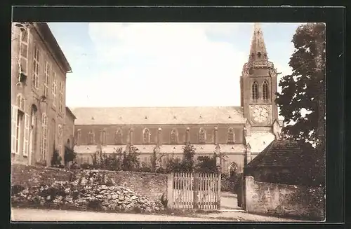 AK Vassy, La Mairie et l`Eglise