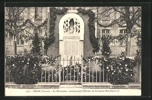 AK Crain, Le Monument commémoratif