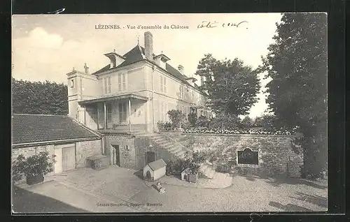 AK Lézinnes, Vue d`ensemble du Chateau