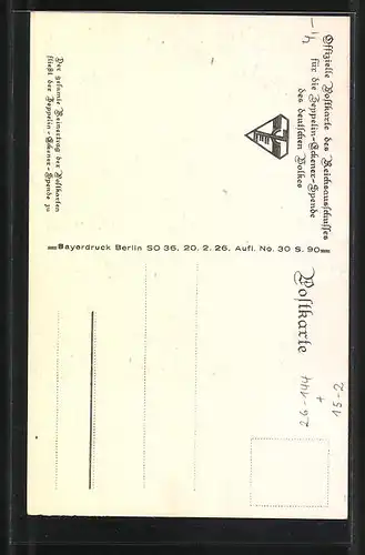 Künstler-AK Otto Amtsberg: Zeppelin im Sturm über dem Meer