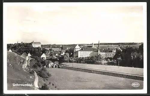 AK Untermarchtal, Ortsansicht aus der Vogelschau