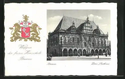 AK Bremen, Rathaus, Wappen