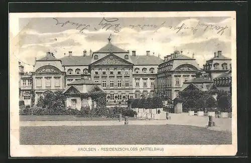 AK Arolsen, Residenzschloss (Mittelbau)