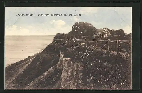 AK Travemünde, Blick vom Seetempel auf die Ostsee