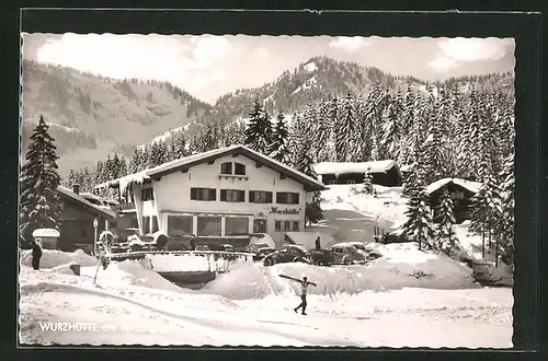 AK Spitzingsee, Gasthaus und Café Wurzhütte