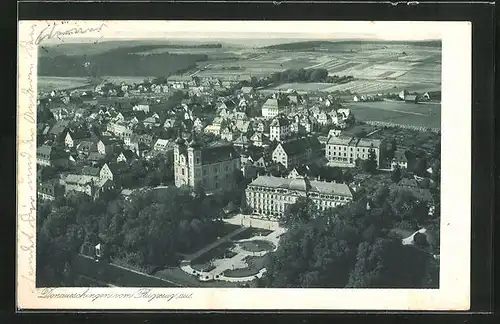 AK Donaueschingen, Gesamtansicht vom Flugzeug aus gesehen