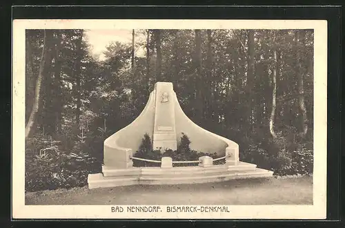 AK Bad Nenndorf, Bismarck-Denkmal