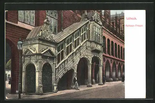 AK Lübeck, Rathaus-Treppe