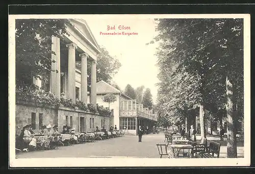 AK Bad Eilsen, Promenade im Kurgarten