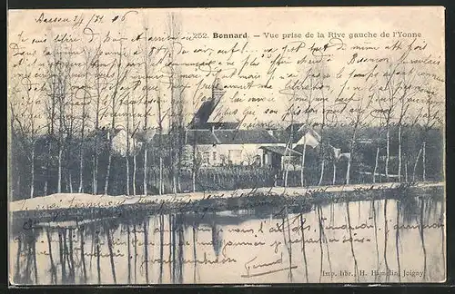 AK Bonnard, Vue prise de la Rive gauche de l`Yonne