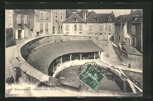 AK Tonnerre, Fosse Dionne, vue de côté